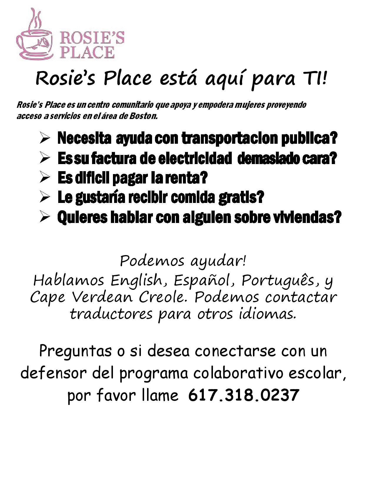 Rosie's Place School Collaborative 7 